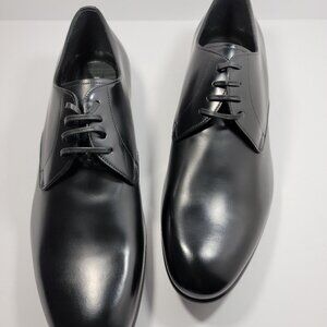 DOLCE & GABBANA Shoes Black Leather Lace Up Mens Formal Derby
